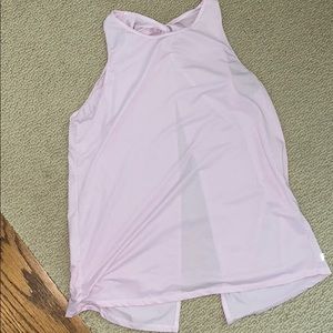 Pink athletic tank